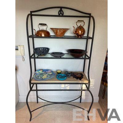 Three Tier Baker's Stand with Sandstone Shelf