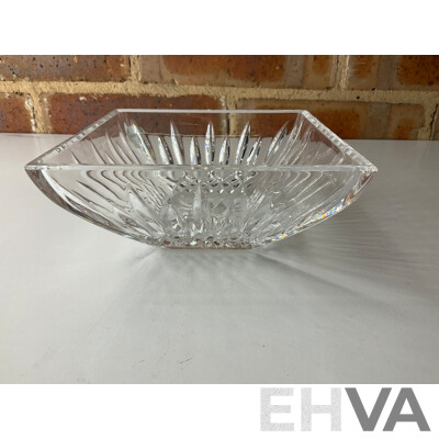 Collection of Bowls, Plates and Glasses - Including Waterford Crystal Lismore Bowl, HOYA Crystal,  Moss Agate Bowl and More  - Lot of 11