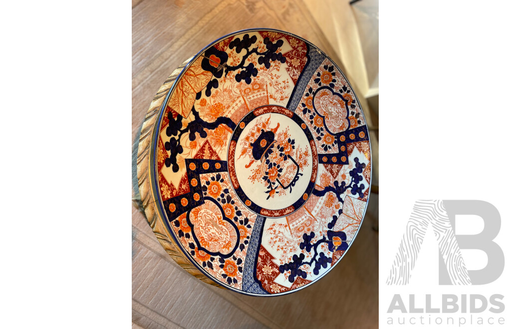 Large Handpainted Japanese Charger