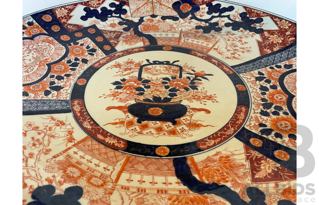Large Handpainted Japanese Charger