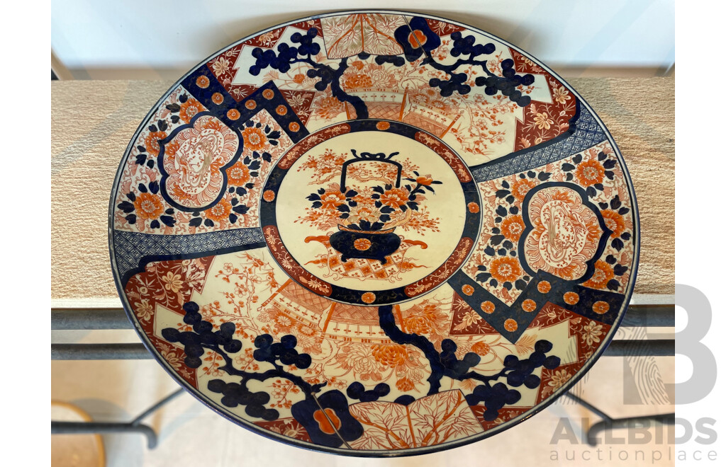 Large Handpainted Japanese Charger