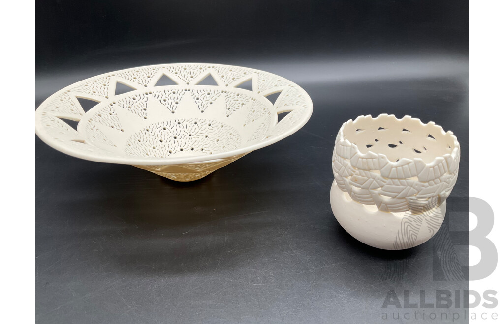 Bisque Fired Studio Pottery and Japanese Studio Examples