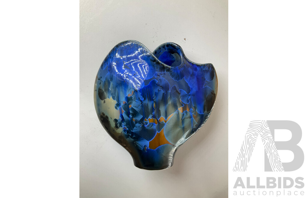 Drip Glazed Lustreware Studio Pottery Vases and Bowls