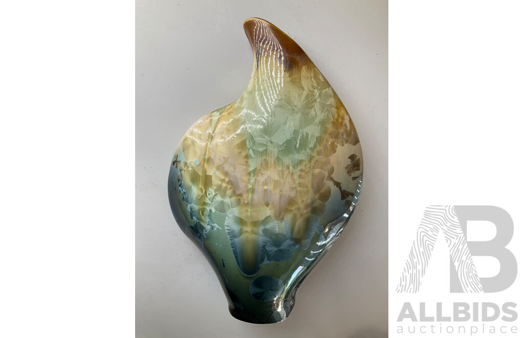 Drip Glazed Lustreware Studio Pottery Vases and Bowls