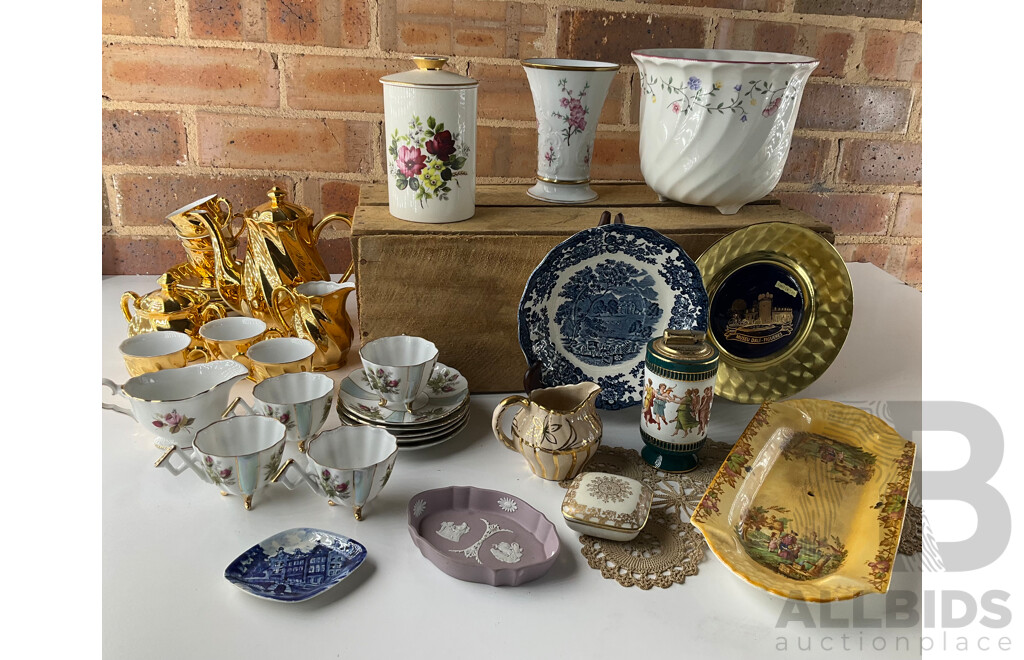 Large lot of English Plates and Tea Sets