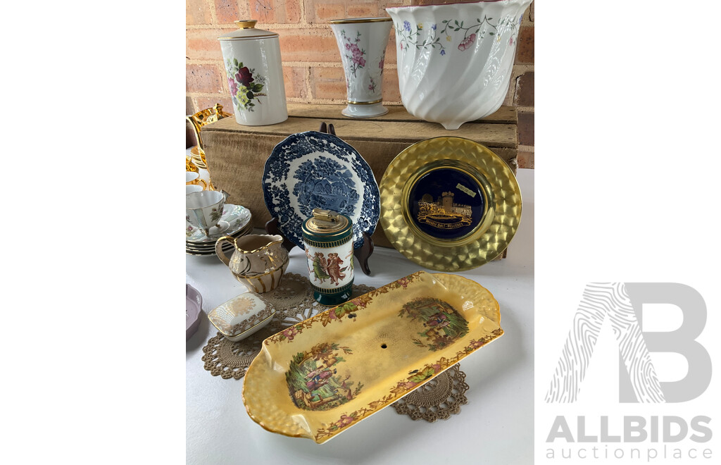 Large lot of English Plates and Tea Sets