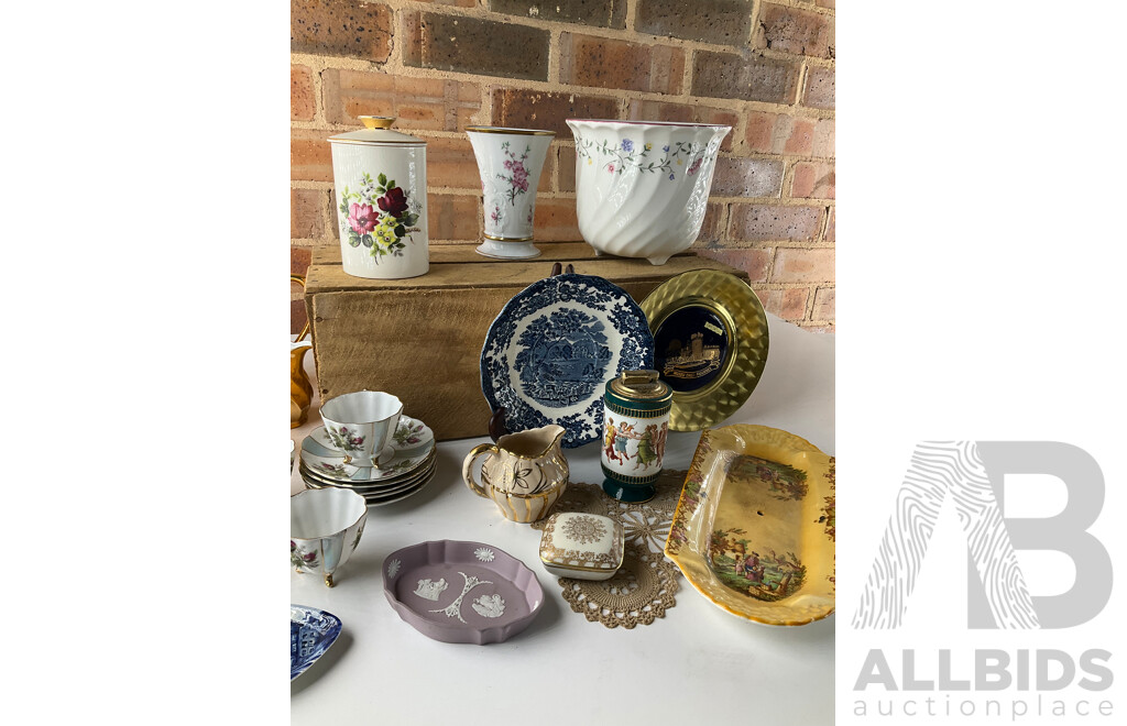 Large lot of English Plates and Tea Sets
