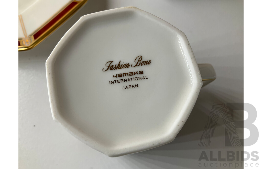 Chokin 24K Tgold Edged Plates (2x), Noritake China Dinnerware, Egg Shaped Gemstone and More
