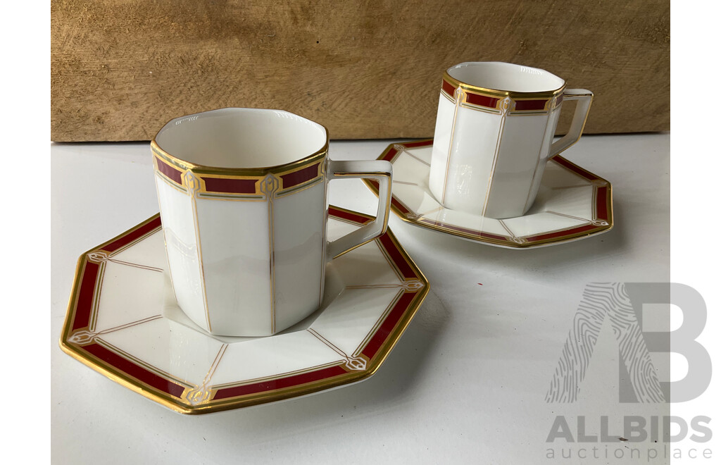 Chokin 24K Tgold Edged Plates (2x), Noritake China Dinnerware, Egg Shaped Gemstone and More