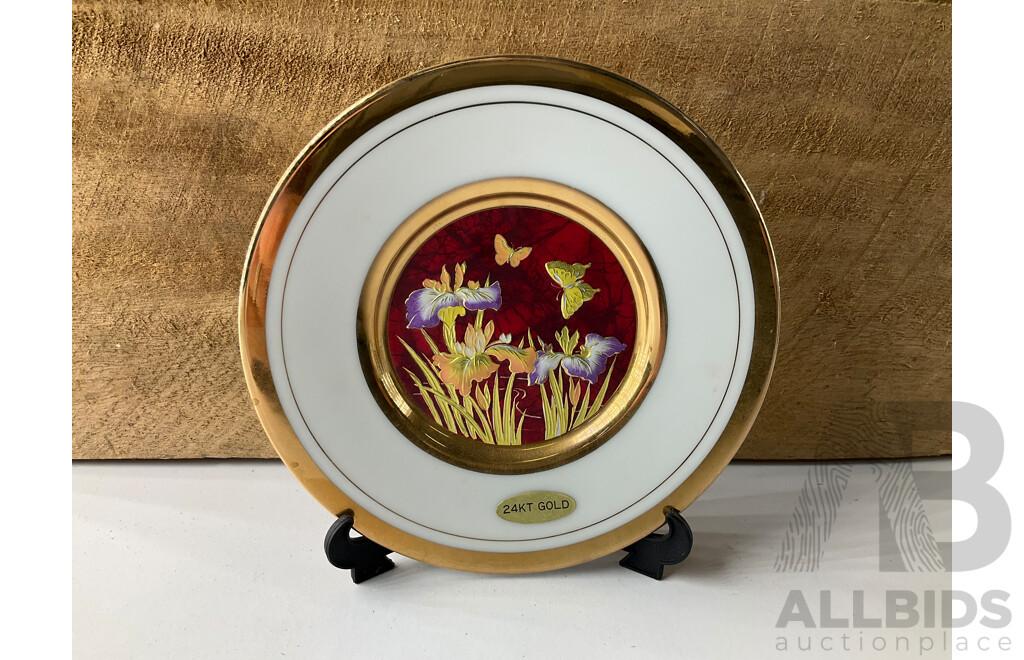 Chokin 24K Tgold Edged Plates (2x), Noritake China Dinnerware, Egg Shaped Gemstone and More