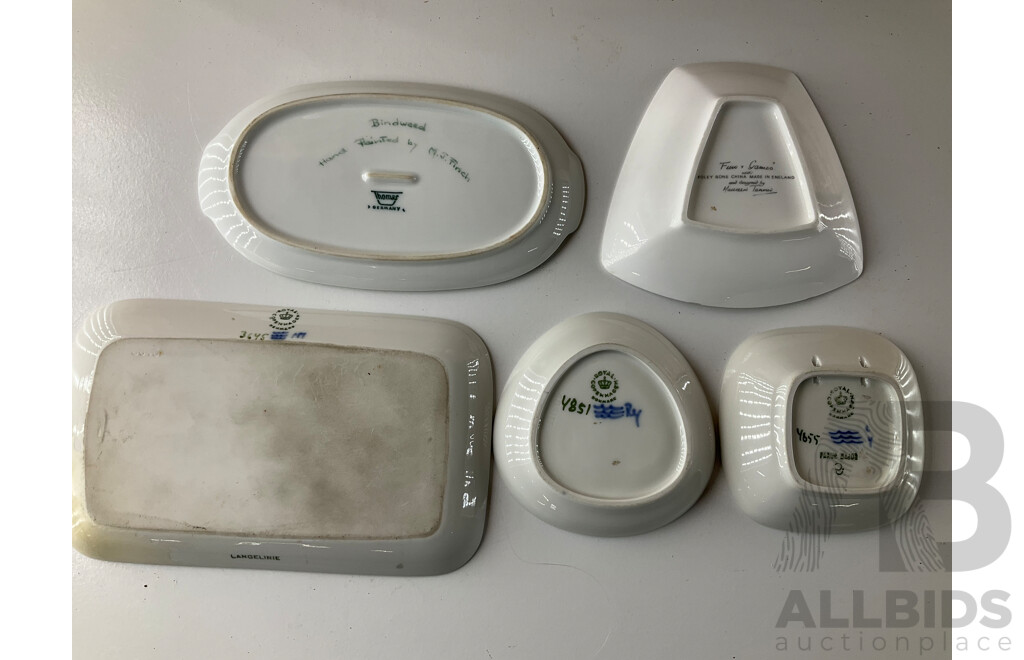 Collection of FIGGJO Turi Design Lotte 6 Piece Set, ROYAL COPENHAGEN Porcelan Plate (x3), THOMAS and FUN & GAMES Plate