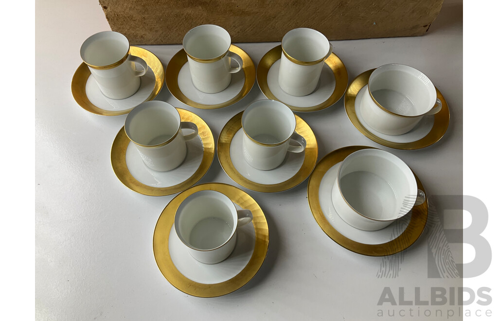 ROYAL DOULTON 'King George' Decanters (x4), Antique English Pitcher, Collection of Porcelain Trinket Boxes (x4), ROSENTHAL German Gilt Porcelain Coffee Set and More