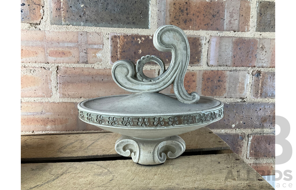 Giant Clam Shell, Two Decorative Composite Centrepiece Bowls