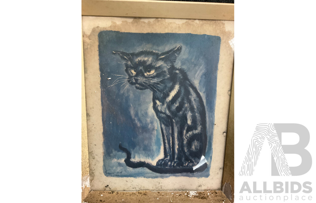 Assorted Arts and Frames - Including GIA ''Black Cat'', JUNO RAMMA ''African Women'', Framed Woodblock Print and More - Lot of 16