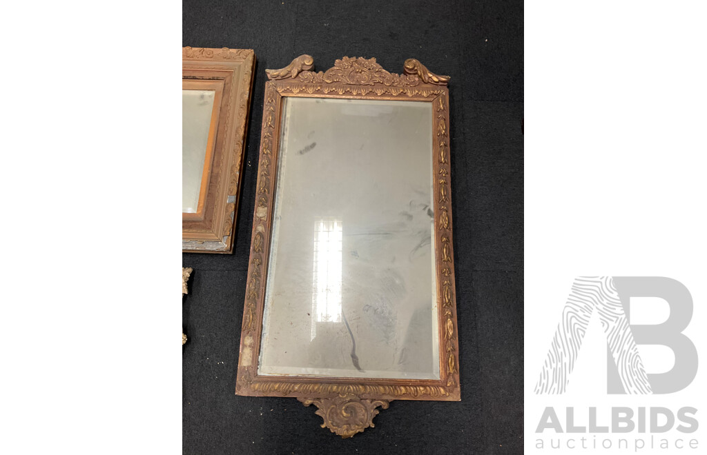 Collection of Three Decorative Framed Mirrors