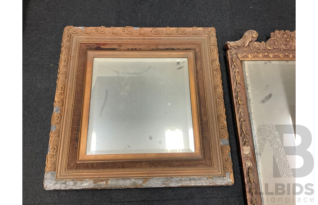 Collection of Three Decorative Framed Mirrors
