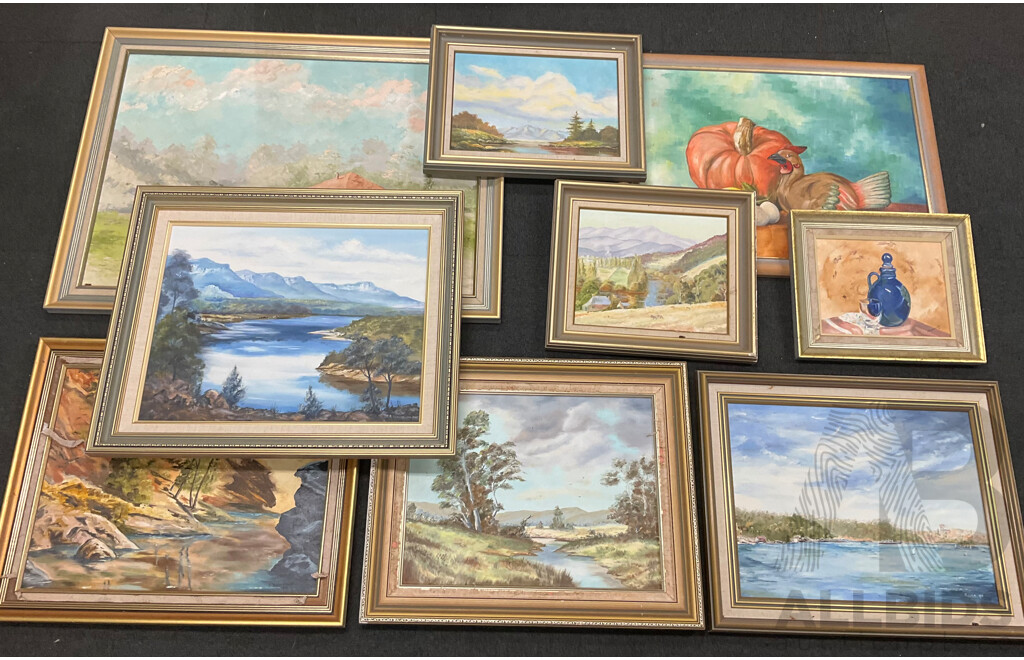 Roma Rubensohn (1927-2025) Collection of Oil Paintings (9)
