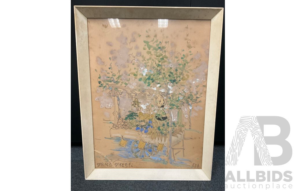 Paintings and Prints, Including ''Spring Street