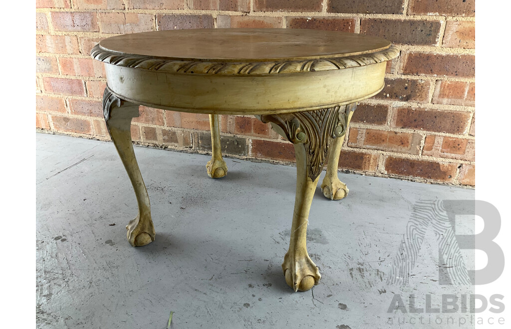 Chased Copper and Pine Coal Scuttle Together with Circular Side Table