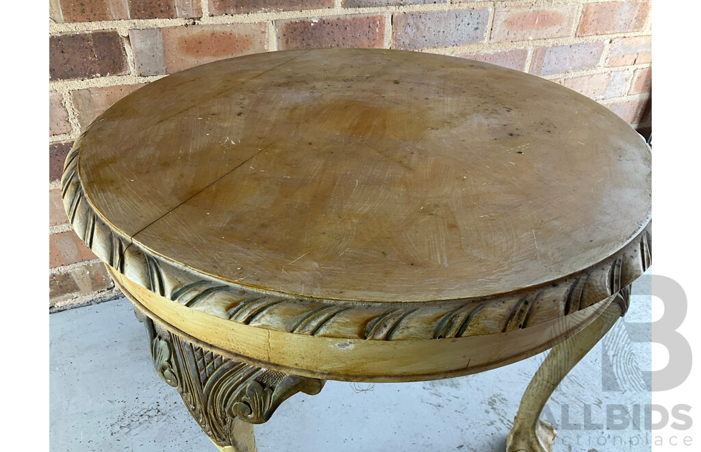 Chased Copper and Pine Coal Scuttle Together with Circular Side Table