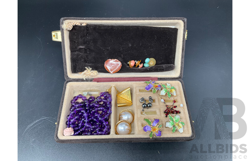 Vintage Enamelware Stud Earings, Necklaces and Others