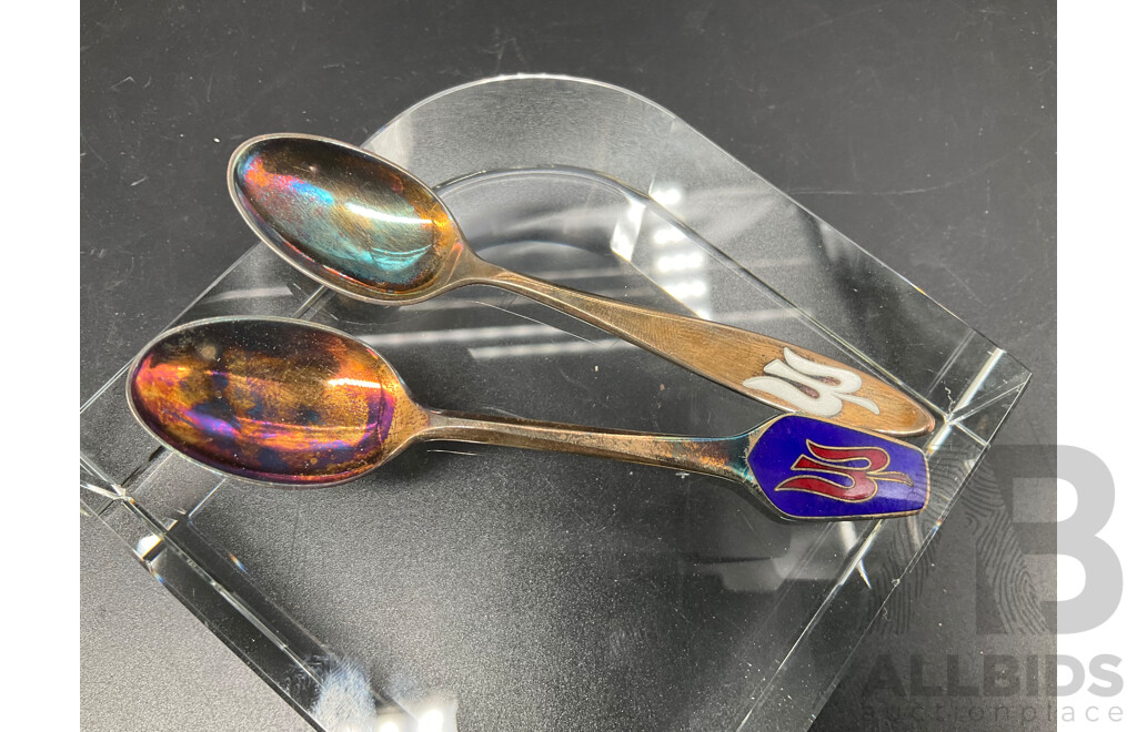 Collecton of ROYAL VIKING LINE Sterling Silver Teaspoons and Others