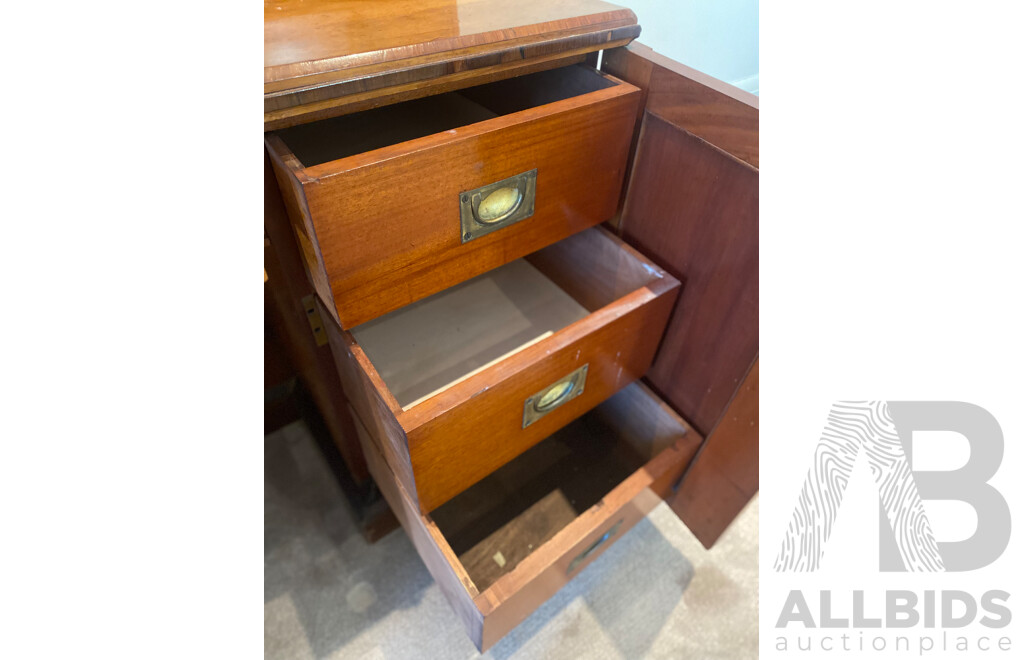 Cedar Thirteen Drawer Dresser with Inlaid Details
