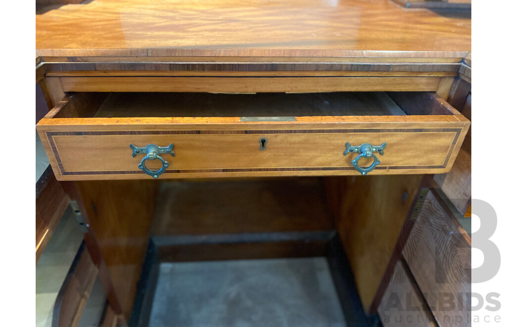 Cedar Thirteen Drawer Dresser with Inlaid Details