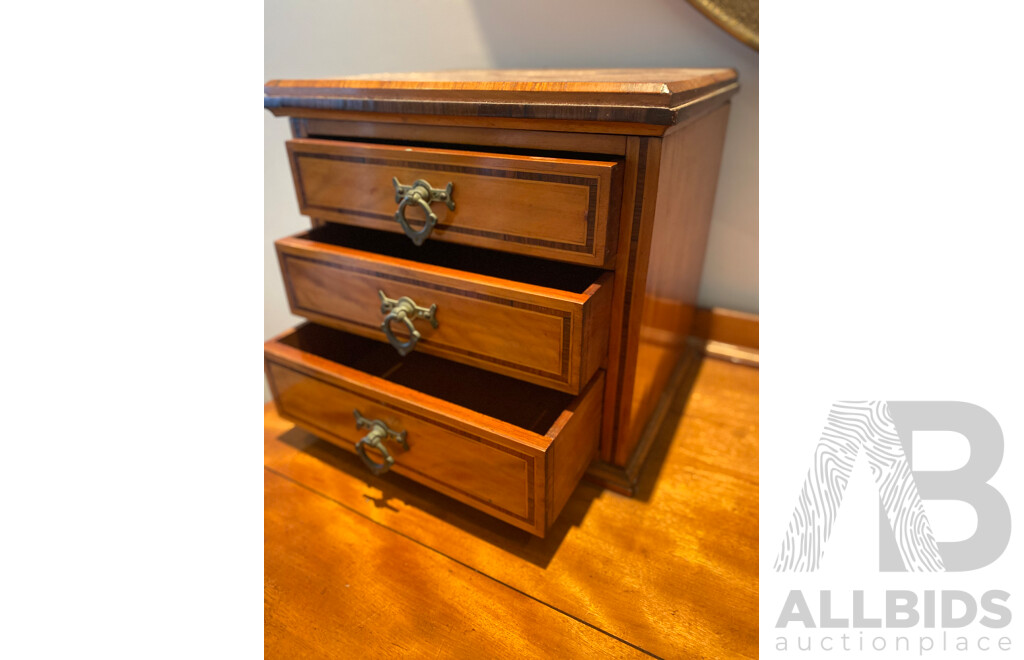 Cedar Thirteen Drawer Dresser with Inlaid Details
