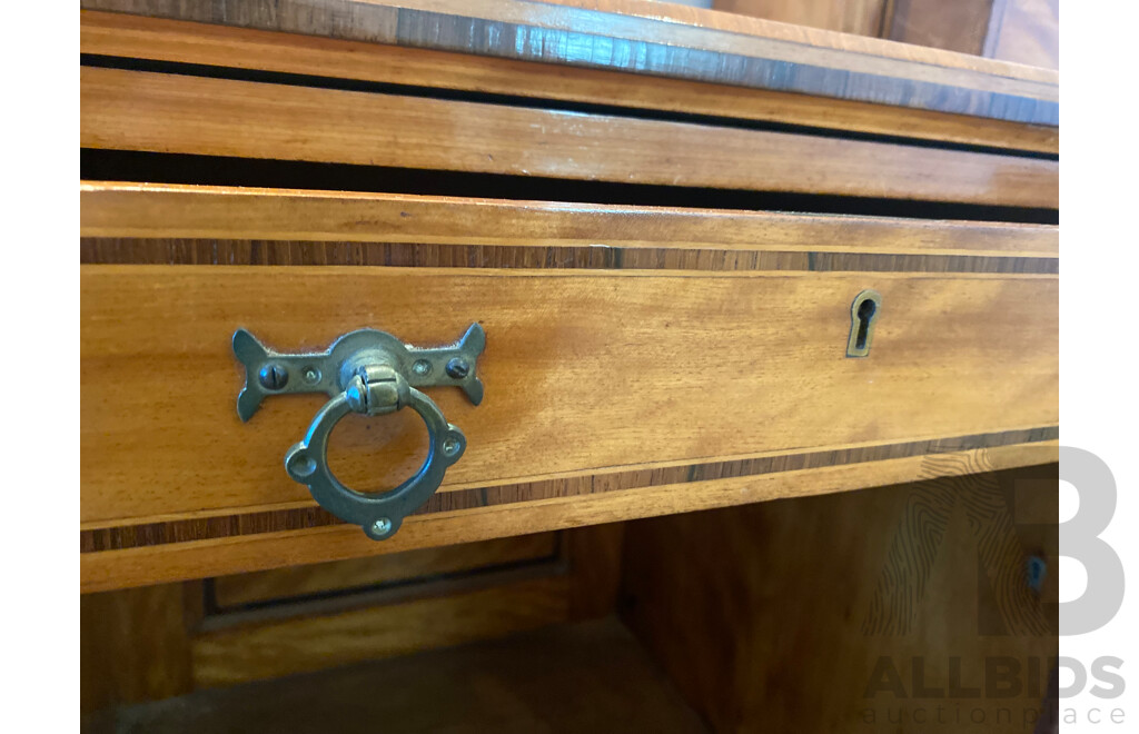 Cedar Thirteen Drawer Dresser with Inlaid Details