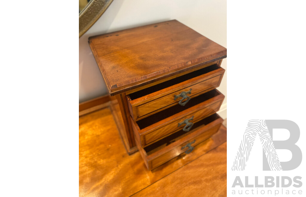 Cedar Thirteen Drawer Dresser with Inlaid Details