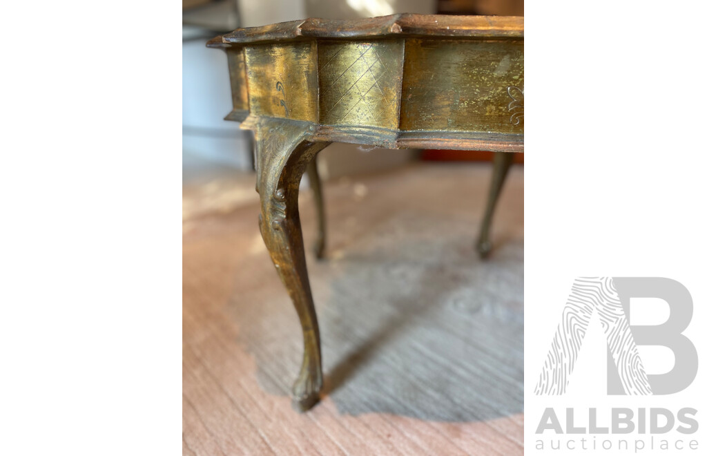 Venetian Style Gilt and Handpainted Side Table