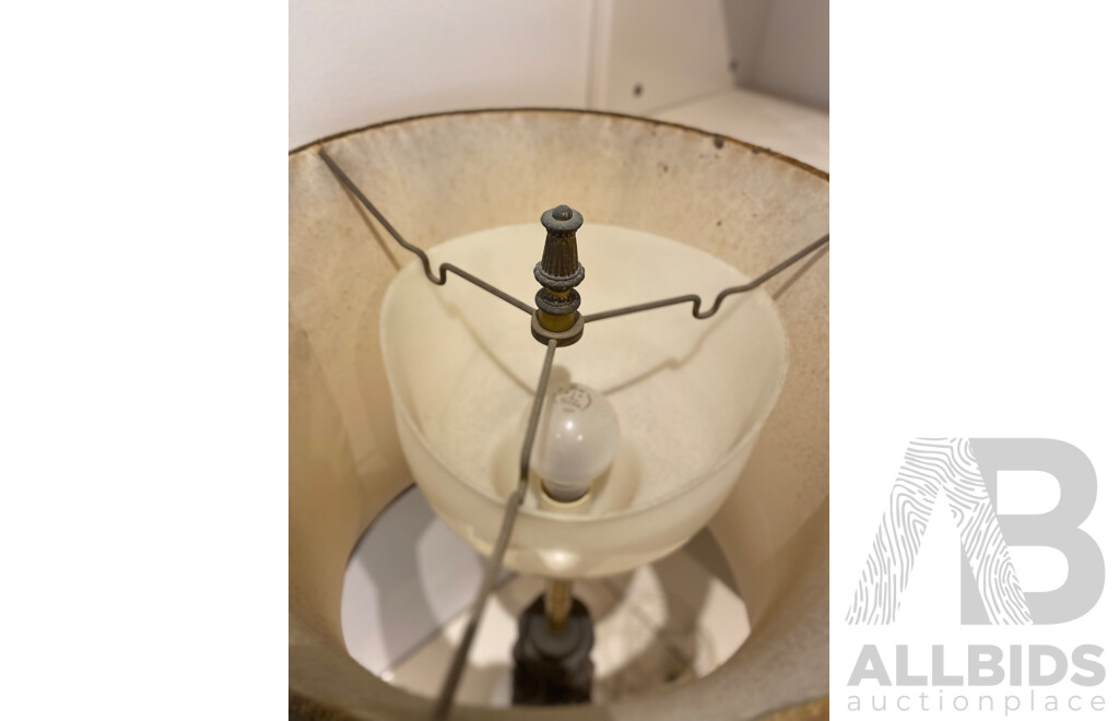 Vintage Porcelain and Gilt Table Lamp