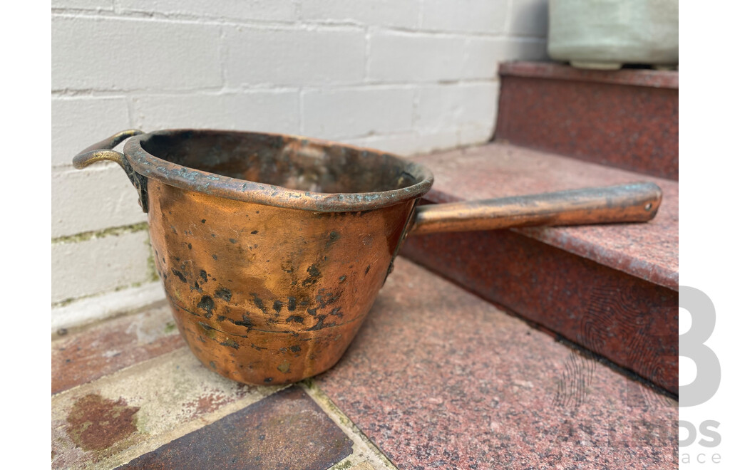 French Copper Boiler with Handle