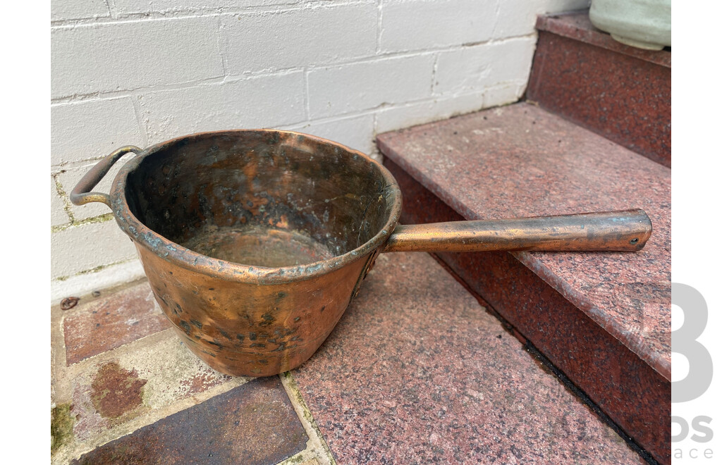 French Copper Boiler with Handle