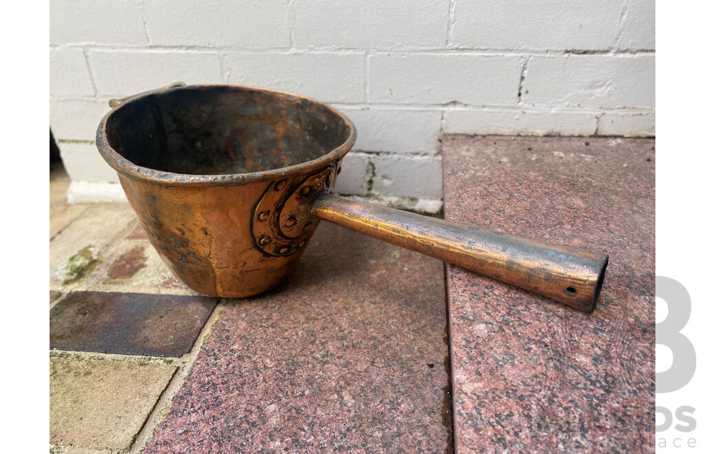 French Copper Boiler with Handle