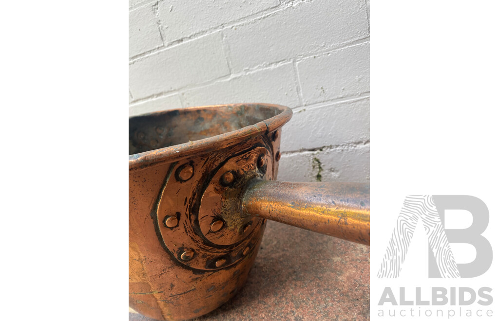 French Copper Boiler with Handle