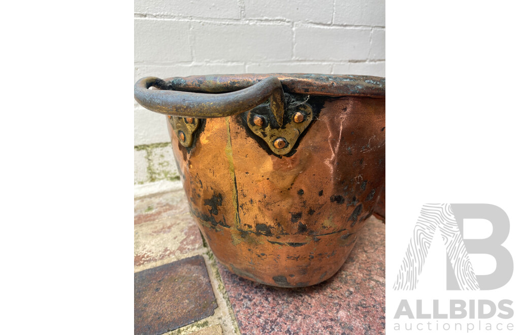 French Copper Boiler with Handle