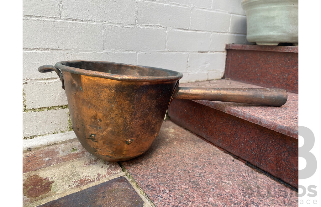 French Copper Boiler with Handle