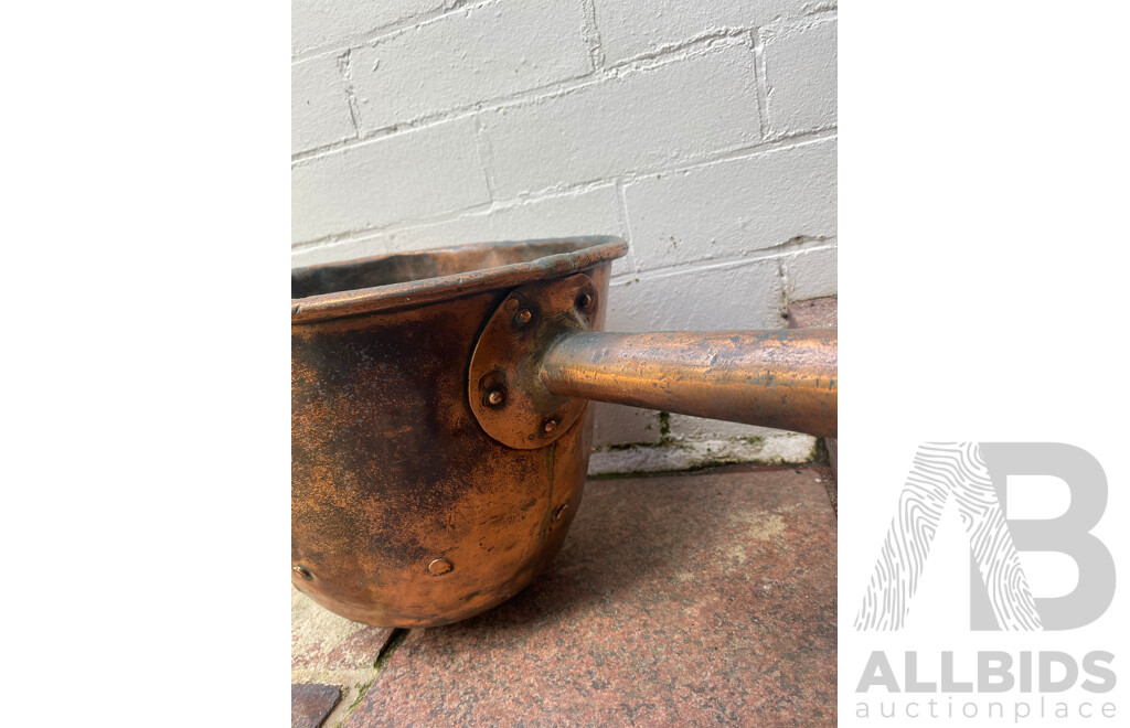 French Copper Boiler with Handle