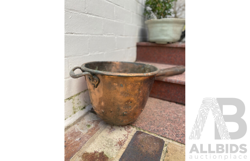 French Copper Boiler with Handle