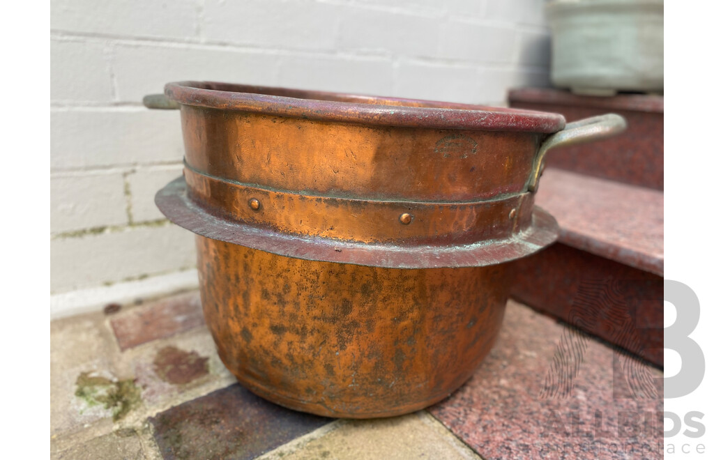 Copper Double Handled Boiler - Smith and Atkinson, Brisbane