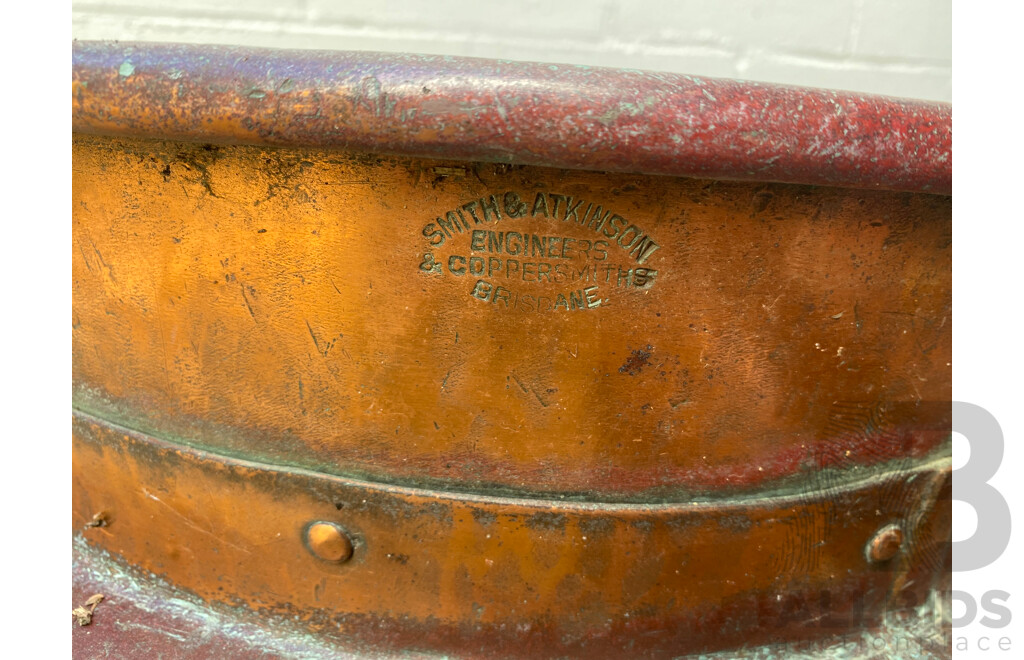 Copper Double Handled Boiler - Smith and Atkinson, Brisbane