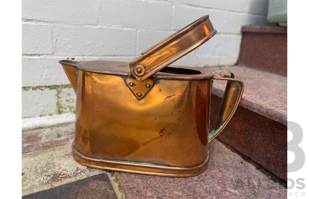 Copper Watering Can - Bull Pitt and Sons, Birmingham 1922