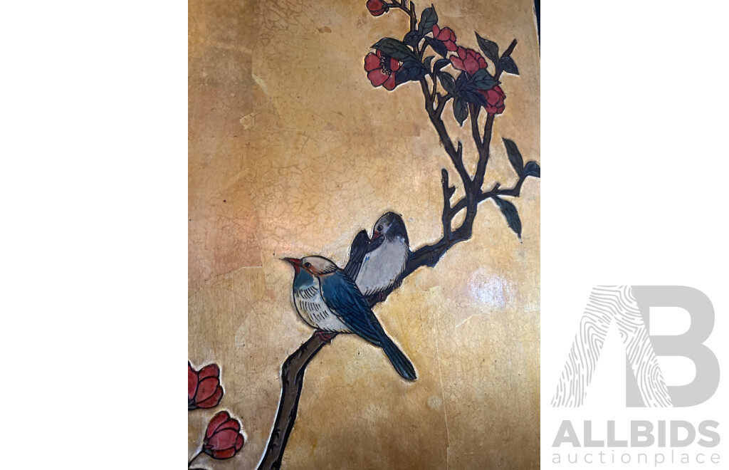 Four Gilt Chinese Panels