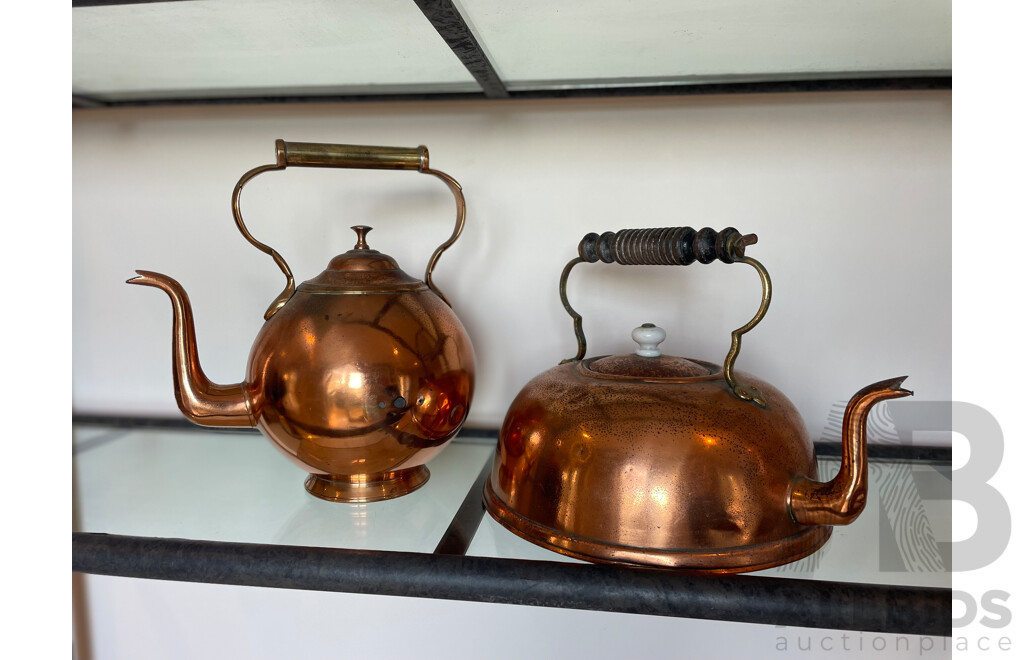 Two Copper Kettles