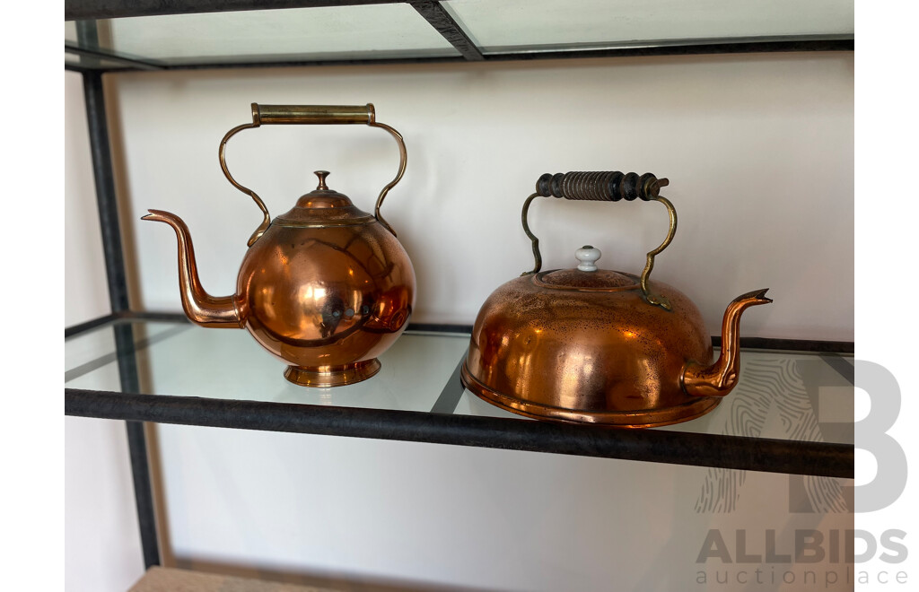 Two Copper Kettles