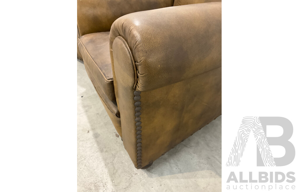 Pair of Leather Armchairs
