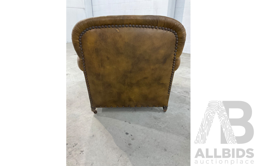Pair of Leather Armchairs