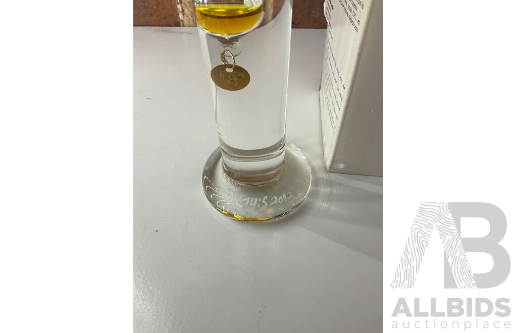Galileo Thermometer and Collection of Glass Vases - Lot of 9